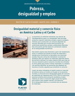 Boletín del Observatorio de Pobreza, Desigualdad y Empleo examina las desigualdades materiales en América Latina y el Caribe