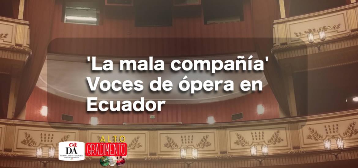 Alto Gradimento, programa de música y cultura italiana en Ecuador con la mala compañía
