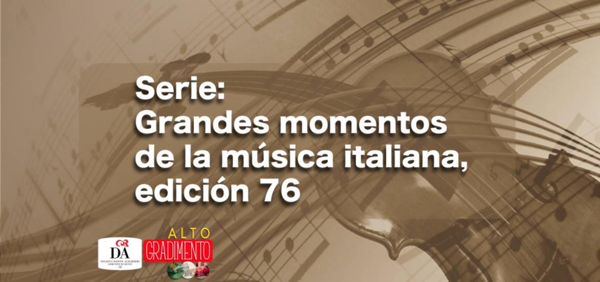 Alto Gradimento, programa de música y cultura italiana en Ecuador