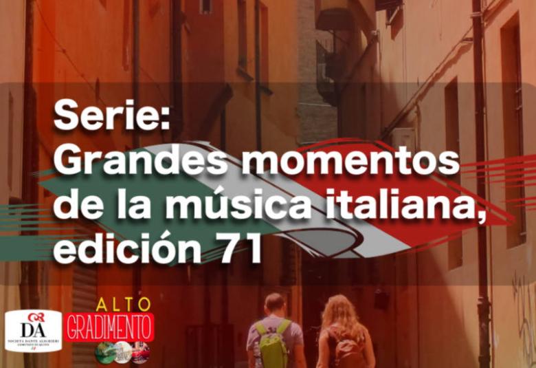 Alto Gradimento programa sobre cultura y música italiana de todos los tiempos