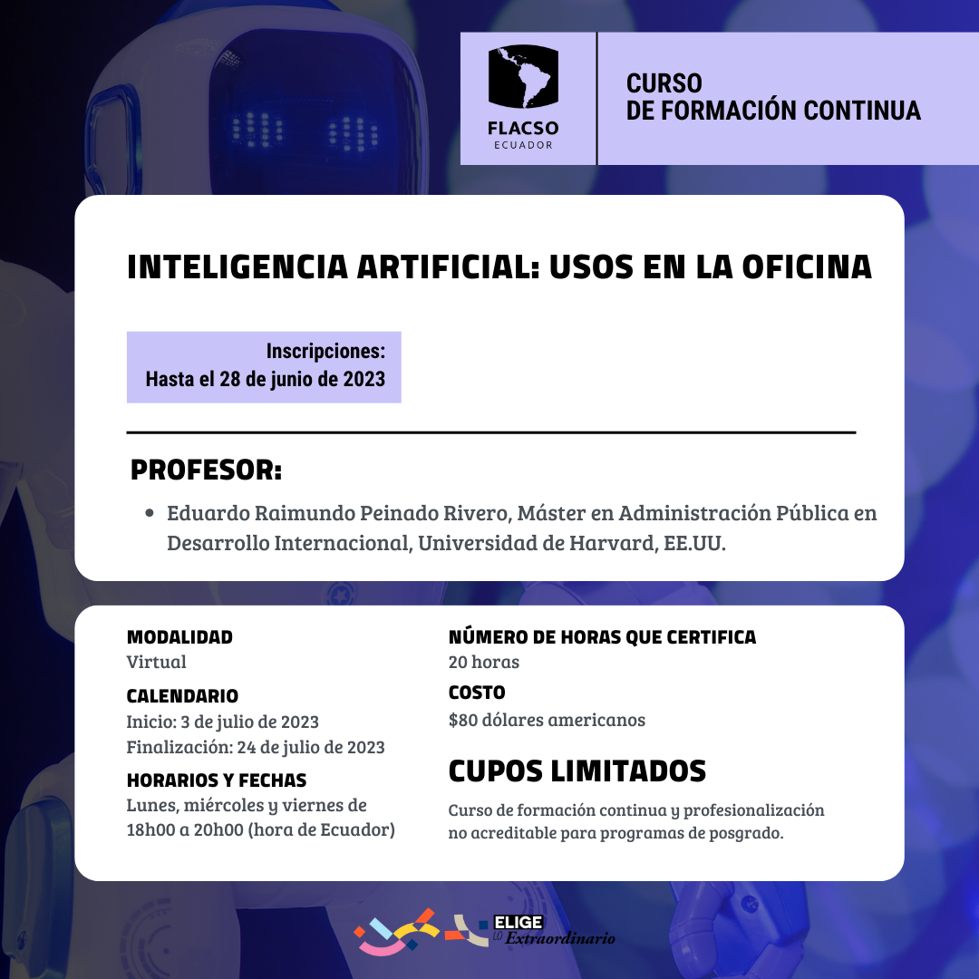 Curso de Formación Continua - Inteligencia artificial: usos en la ...